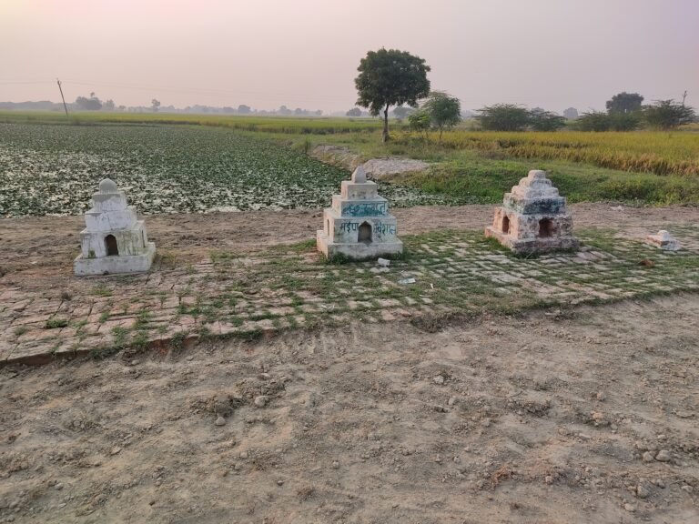 छठ पूजा पर सूरजपुर घाट पर ग्राम सचिव ने कराई सफाई