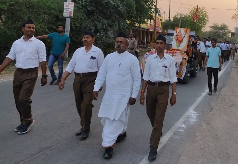 शिवली में दिखा स्वयंसेवकों का अनुशासन