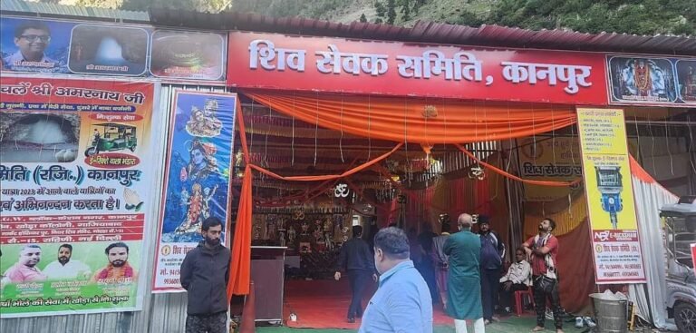बाबा अमरनाथ में कानपुर का भंडारा शुरू