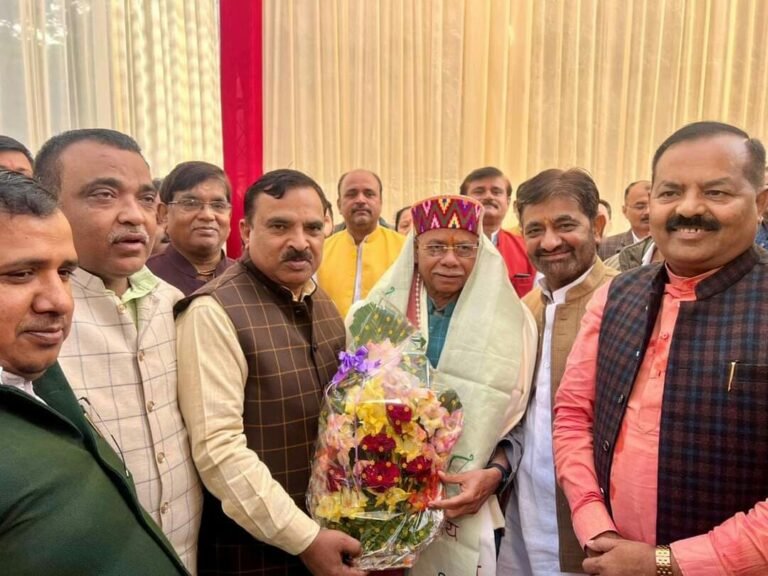 राज्यपाल शिवप्रताप शुक्ल का किया जोरदार स्वागत
