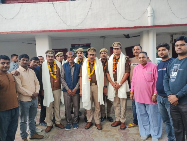 शिवली पुलिस को व्यापारियों ने किया सम्मानित