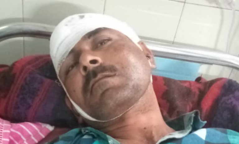 गार्ड को पीटकर लूटा,अस्पताल में भर्ती