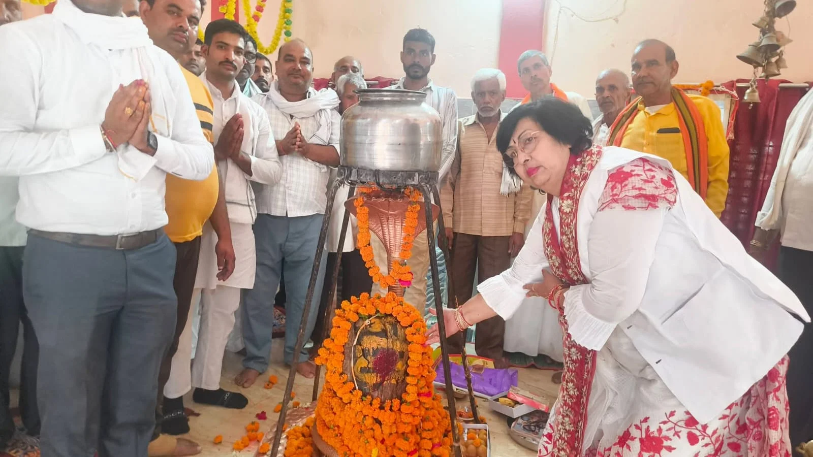 बैरी के महाकालेश्वर में राज्यमंत्री प्रतिभा शुक्ला ने किया पूजन
